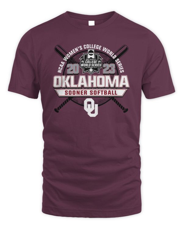 Event1 Team Store 2023 Ncaa Women's College World Series Oklahoma Sooners Softball T Shirt
