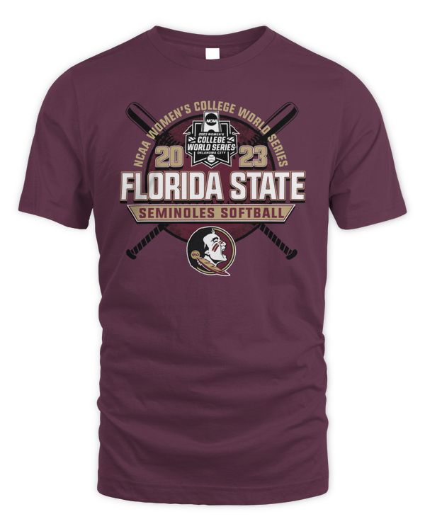 Event1 Team Store 2023 Ncaa Women's College World Series Florida State Seminoles Softball T Shirt