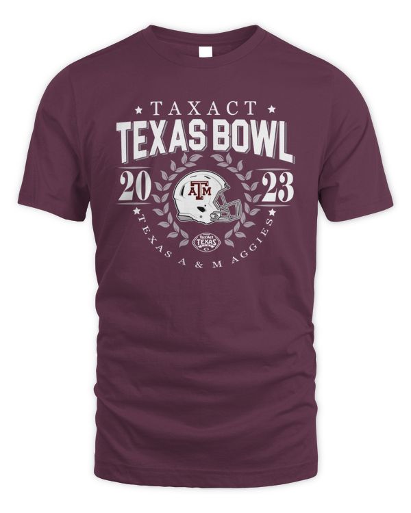 Texas A&M Aggies 2023 TaxAct Texas Bowl Game T-Shirt