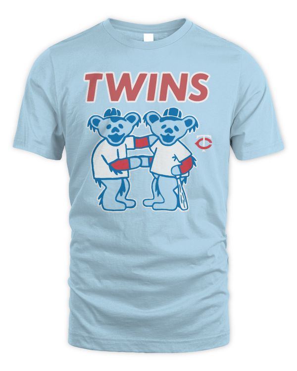 Homage Shop MLB x Grateful Dead x Twins Mascot Shirt Blue