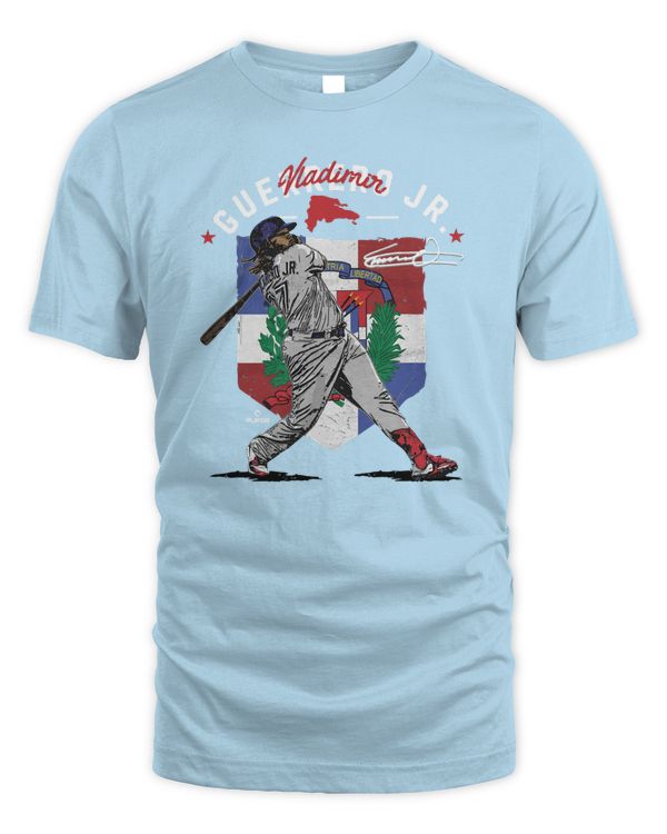 Vladimir Guerrero Jr. #27 Toronto Blue Jays Country Flag Wht Tee