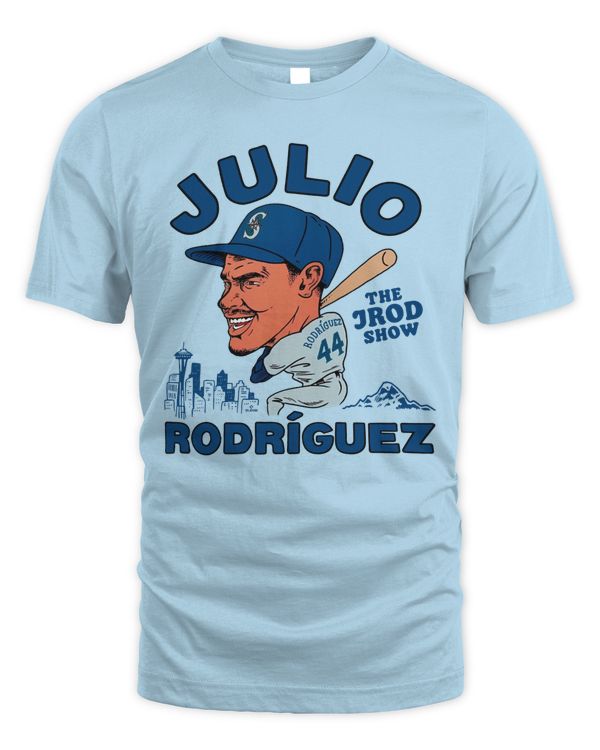 Julio Rodriguez Seattle Mariners Homage Caricature Tee Shirt