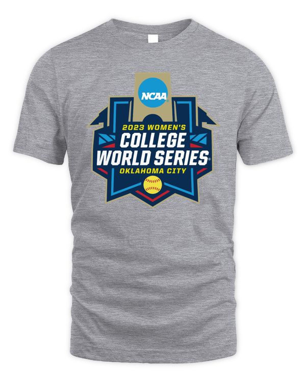 Ncaa Shop 2023 Softball Women's College World Series Oklahoma City Logo Shirt Gray
