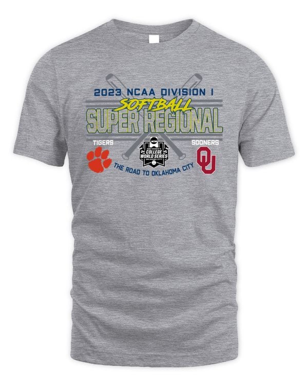 Event1 Team Store 2023 Ncaa Division I Softball Super Regional Norman, OK Tigers Vs Sooners T Shirt