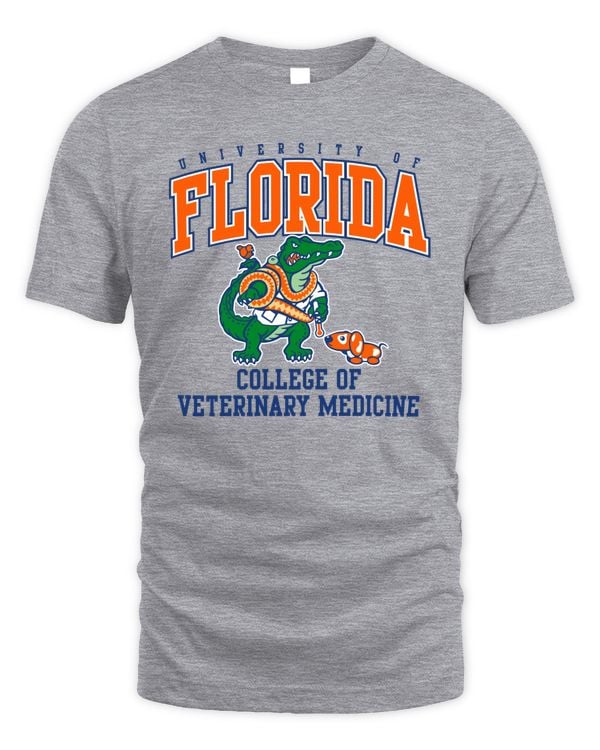 Gray University Of Florida Gators College Of Veterinary Medicine 2023 T Shirt