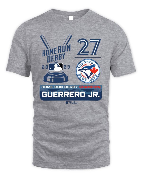 Men's Toronto Blue Jays Vladimir Guerrero Jr. 2023 Home Run Derby Champion Gray Tee