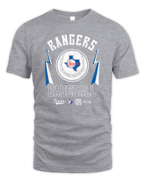 Texas Rangers Darius Rucker Collection By Fanatics Muscle Since 1972 Logo Tee Gray