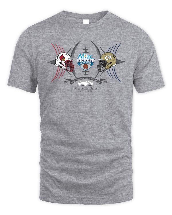 Official Louisville Cardinals Vs Georgia Tech 2023 Aflac Kickoff Game 2-Team T Shirt