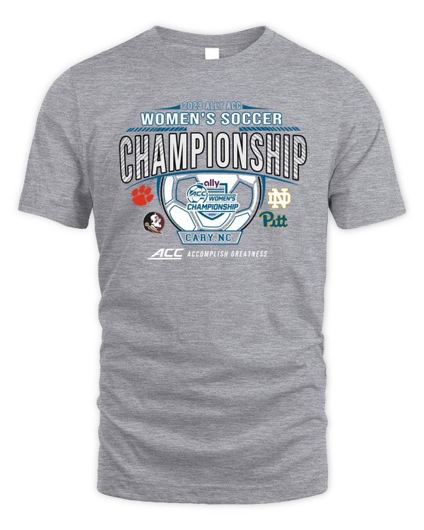 Event1 Team Store Atlantic Coast Conference 2023 Ally Acc Women'S Soccer Championship 4 Teams Tee
