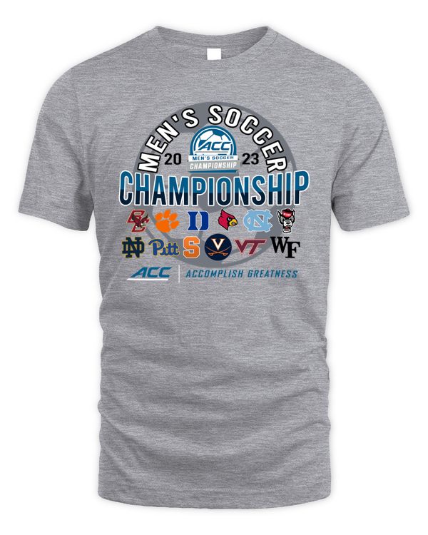 Event 1 Atlantic Coast Conference ACC 2023 Men'S Soccer Championship Accomplish Greatness 12 Teams Tee