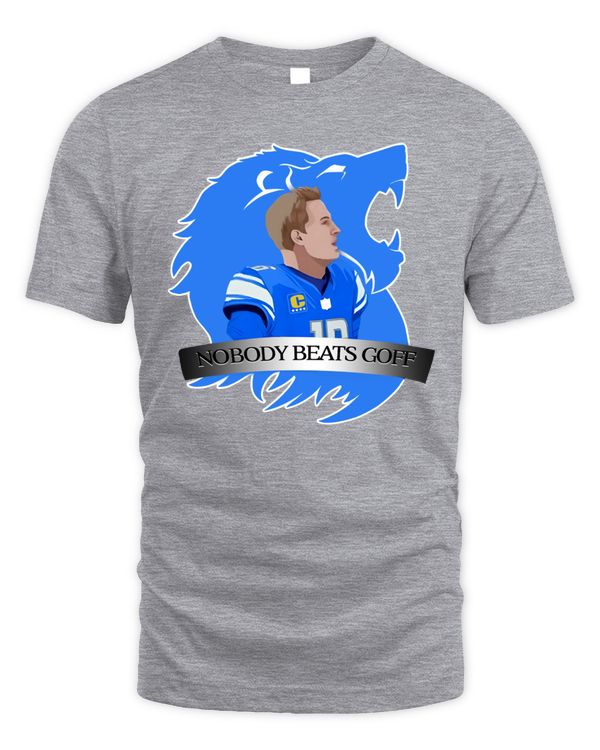 Official That’s Good Sports Nobody Beats Goff Shirt Gray