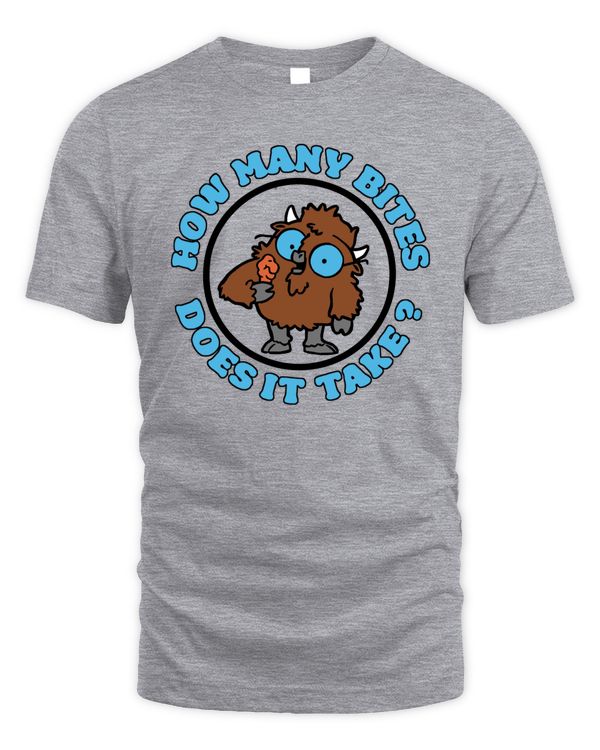 26Shirts How Many Bites Does It Take Buffalo Shirt