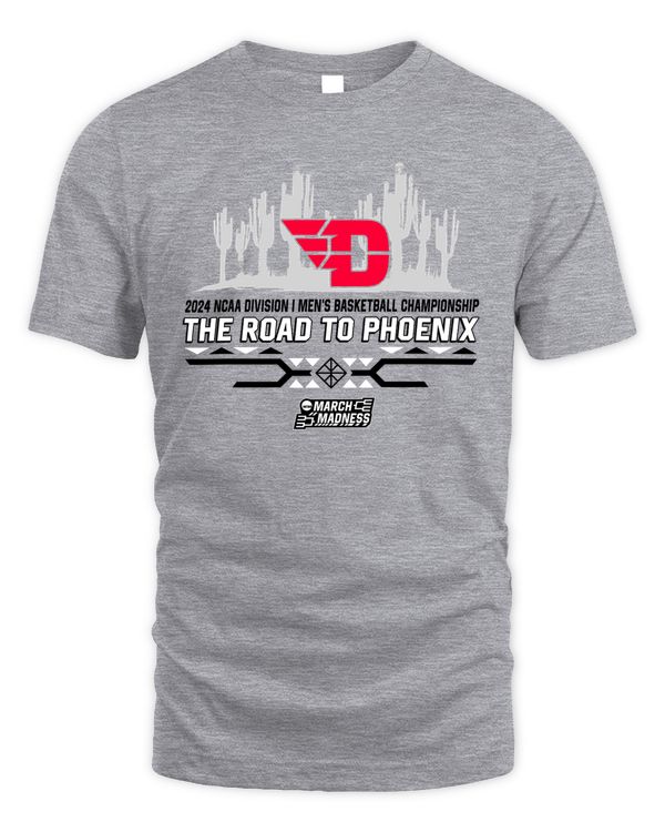 Dayton Flyers Team 2024 Ncaa Division I Men's Basketball Champion The Road To Phoenix March Madness Tee