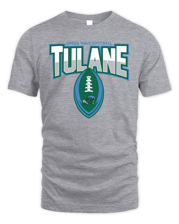 Official Tulane Green Wave 2022 Football Field Tee Gry T-Shirt
