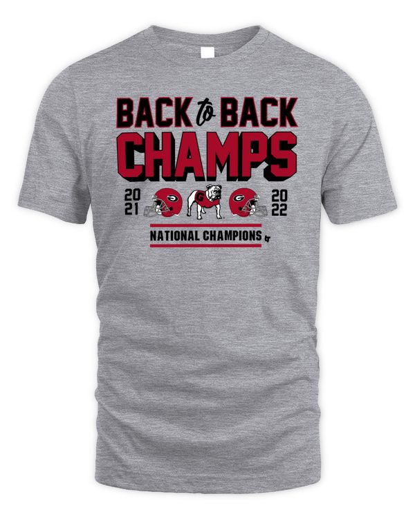 Georgia Football: Back-To-Back Champs Shirt Breaking T