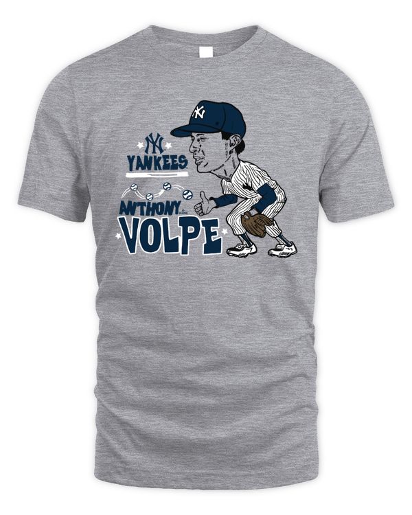 MLB New York Yankees Anthony Volpe Homage Caricature T Shirt