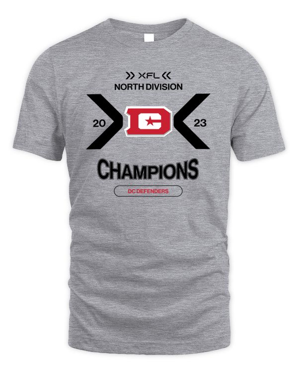 Xfl Shop Dc Defenders 2023 North  Division Champion T Shirt