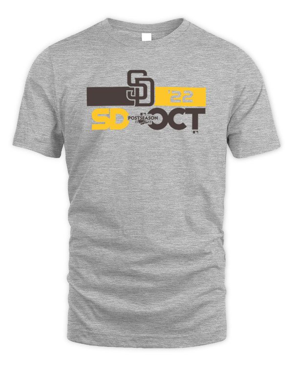 Mlb Postseason Padres T Shirt New Gray