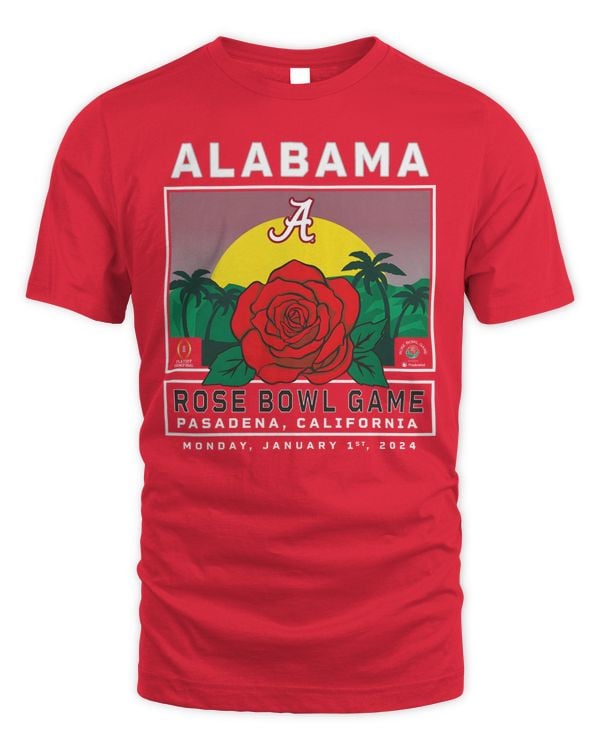 Alabama Crimson Tide College Football Playoff 2024 Rose Bowl Pasadena, California Shirt