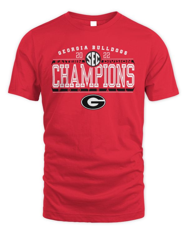 Official Ncaa Georgia Bulldogs Football 2022 Sec East Champions T-Shirt