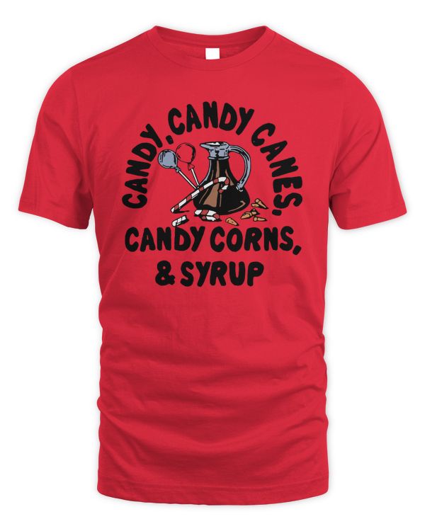 Youth Candy Candy Canes Candy Corns And Syrup Tee
