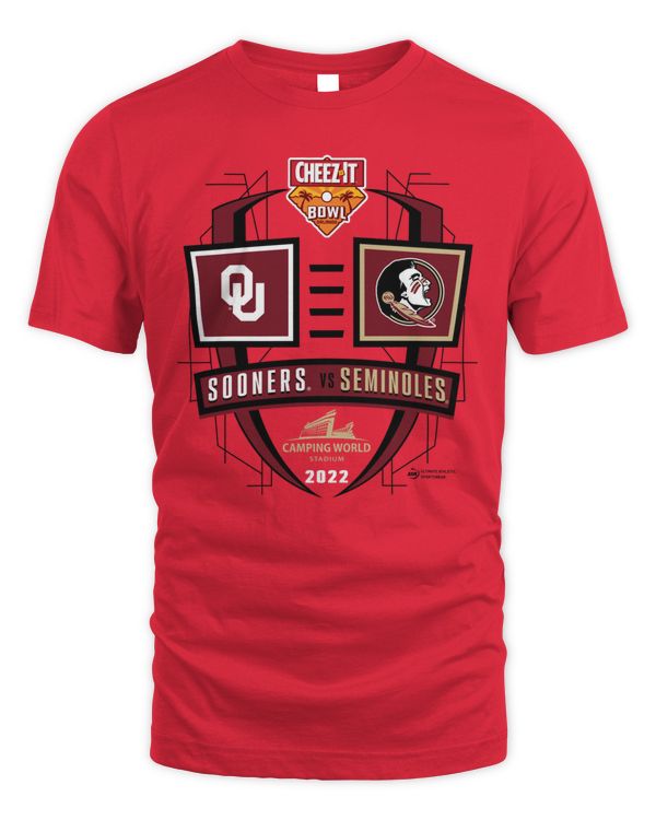 Sooners Vs Seminoles Football Cheez-It Bowl 2-Team T Shirt