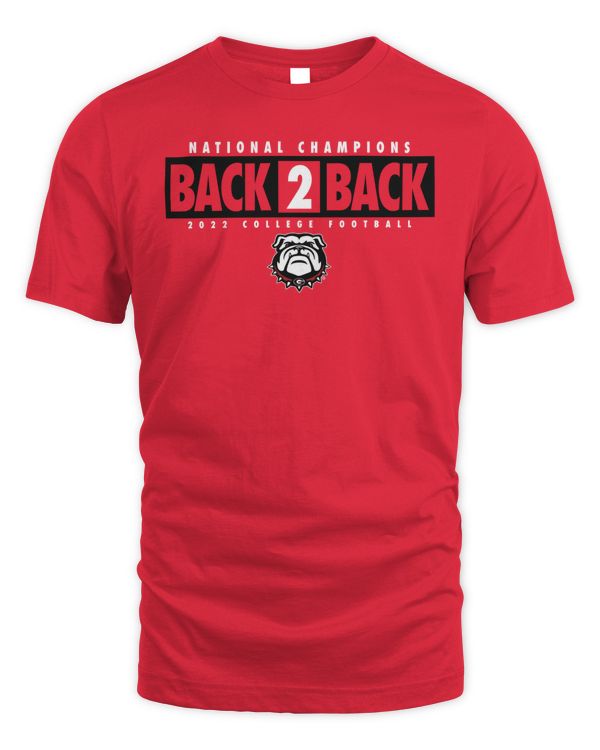 Georgia Bulldogs Back-To-Back College Football Playoff National Champions 2022 T Shirt