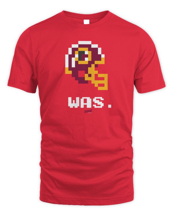 Washington Football Retro 8-Bit Helmet Shirt Smack Apparel