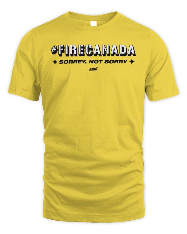 Pittsburgh Panthers Fire Canada Sorrey, Not Sorry Tee Smack Apparel