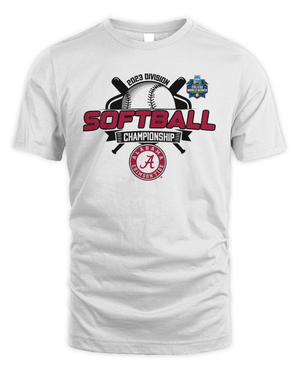 Official Alabama Crimson Tide 2023 Women's Softball College World Series Championship Tee