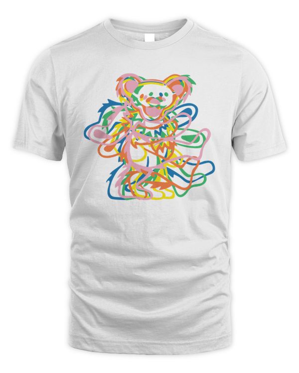 Grateful Dead Merch Bear's Choice Rainbow Tee
