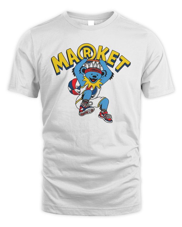 Grateful Dead Dunking Bear Shirt White
