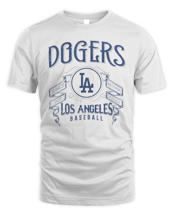 Los Angeles Dodgers Darius Rucker Collection by Fanatics Distressed Rock White Tee Shirt