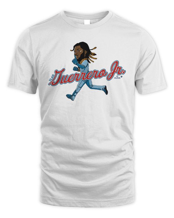Toronto Blue Jays Vladimir Guerrero Jr Caricature Tee White