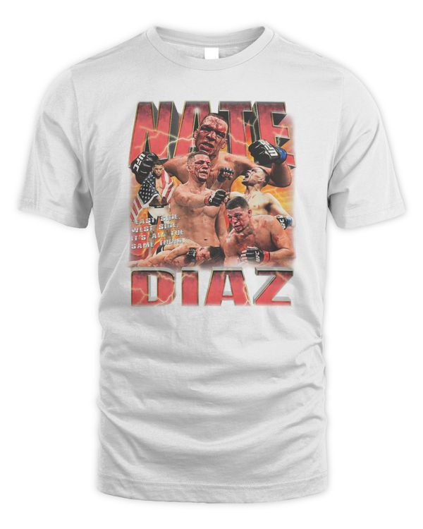 Game Changer Merch Nate Diaz 2 Eats Side West Side It's All The Same Thing Tee