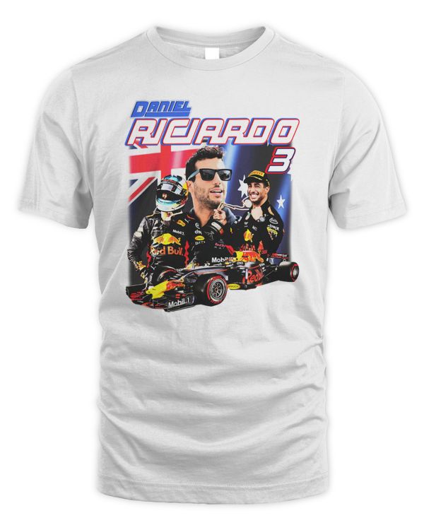 Game Changer Merch Daniel Ricardo #3 Tee White