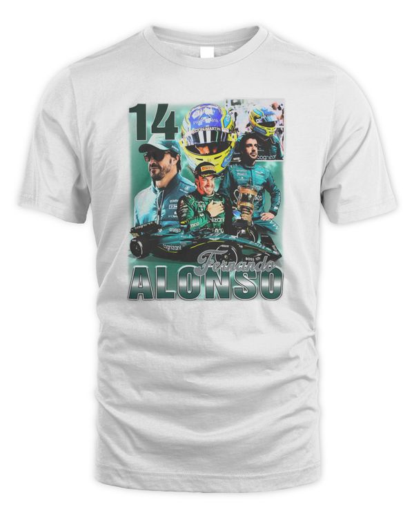 Game Changer Merch Fernando Alonso #14 Tee White