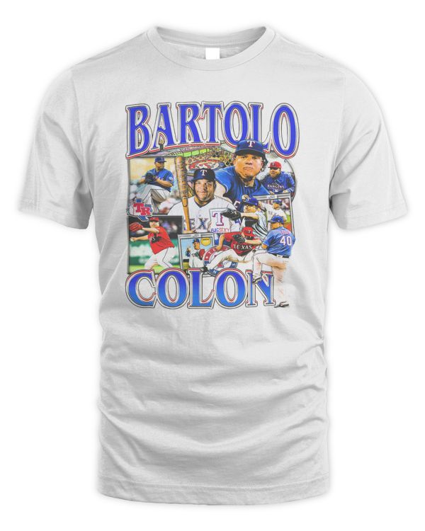 Game Changer Merch Store Bartolo Colon #40 Texas Rangers Tee