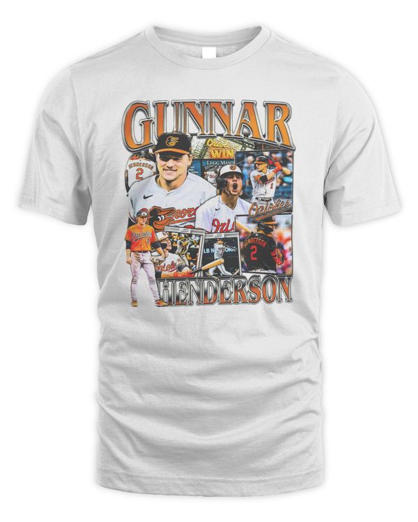 Game Changer Merch Store Gunnar Henderson #2 Baltimore Orioles Tee
