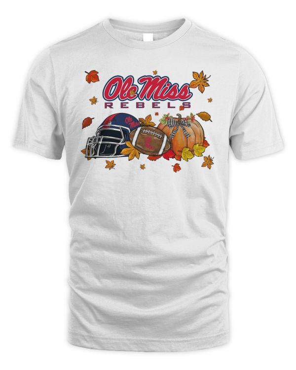 Ole Miss Rebels Ncaa Football Welcome Fall Pumpkin Halloween 2023 Tee