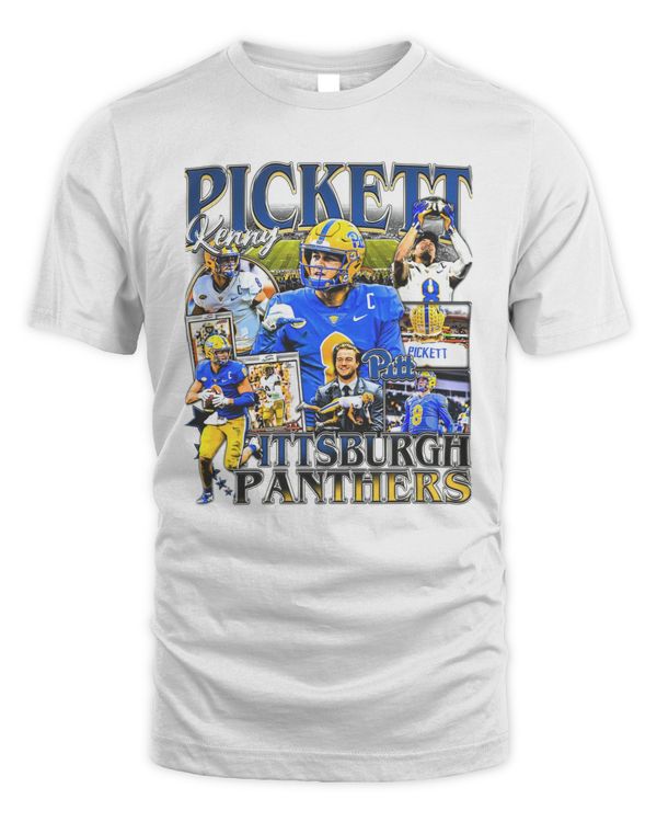 Kenny Pickett Pittsburgh Panthers White Tee Shirt