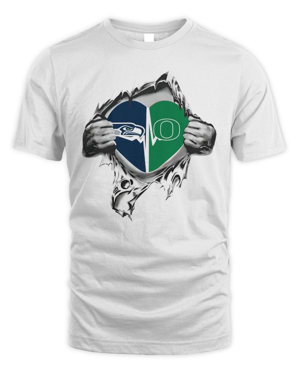 Blood Inside Me Seattle Seahawks And Oregon Ducks 2023 Shirt Hoodie