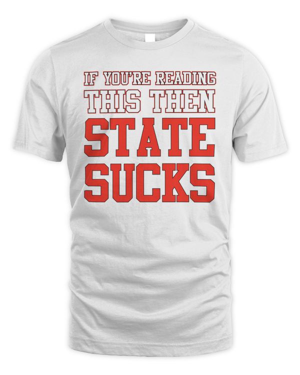 Ole Miss Rebels  Pocket If You'Re Reading This Then State Sucks Tee Rather Dead