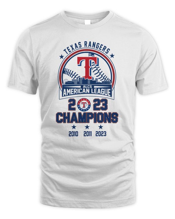 Official Texas Rangers Skyline 2023 ALCS American League Champions Shirt