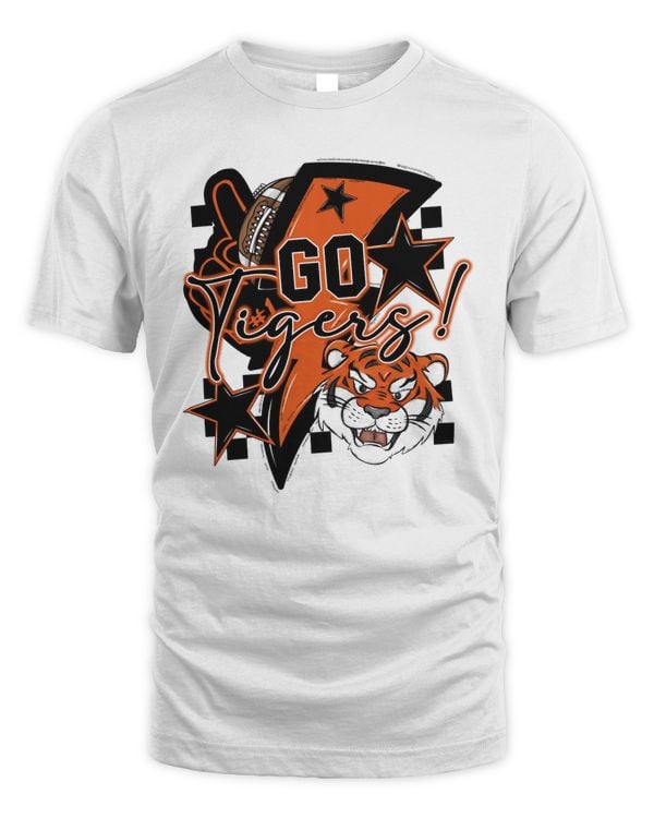 Go Tigers Football Sublimation 2023 Orange T-Shirt