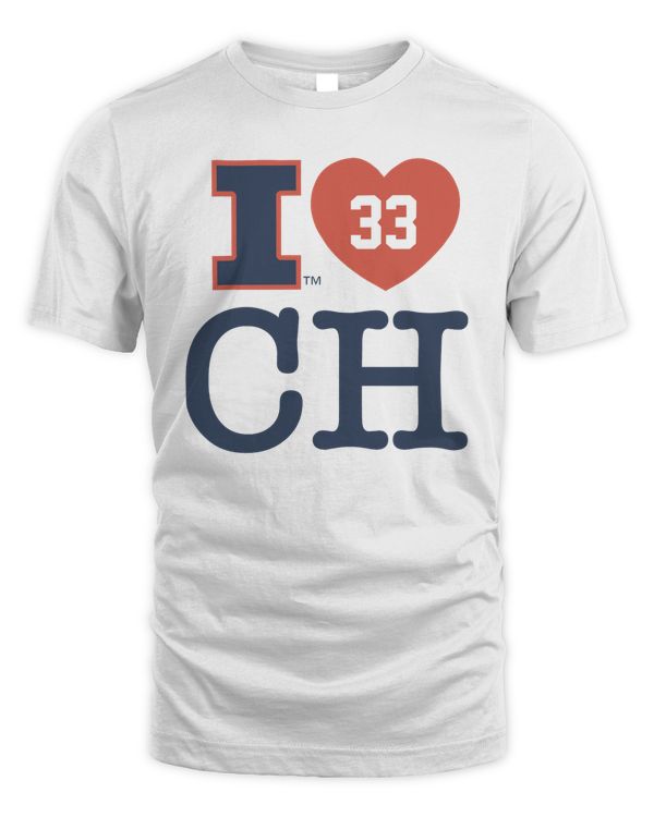 I Heart Coleman Hawkins #33 Tee Illinois Fighting Illini
