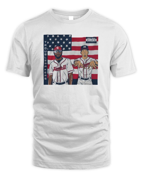 Atlanta Braves Michael Harris II And Vaughn Grissom Troublemakers Shirt
