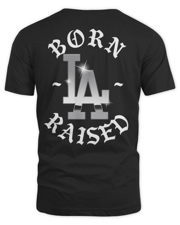 Los Angeles Dodgers Baseball Born x Raised 2023 Hoodie Sweatshirt