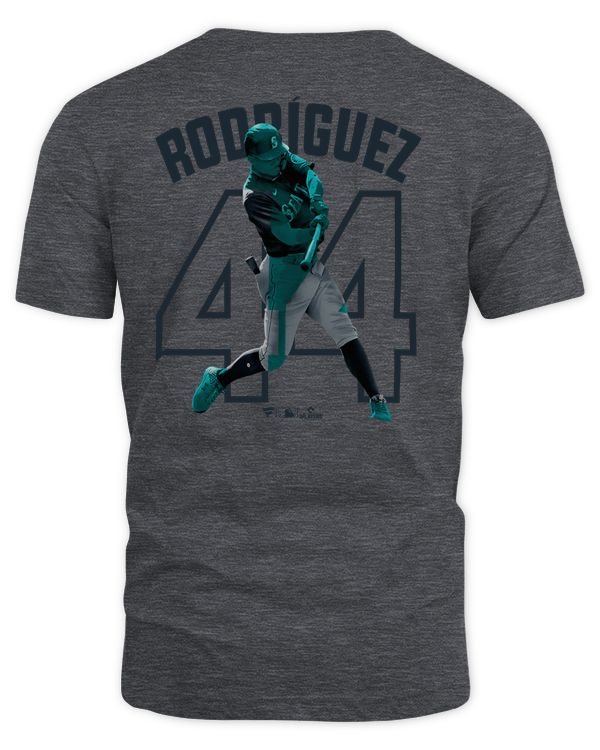 Julio Rodriguez #44 Seattle Mariners Double Play Name & Number Tee Shirt