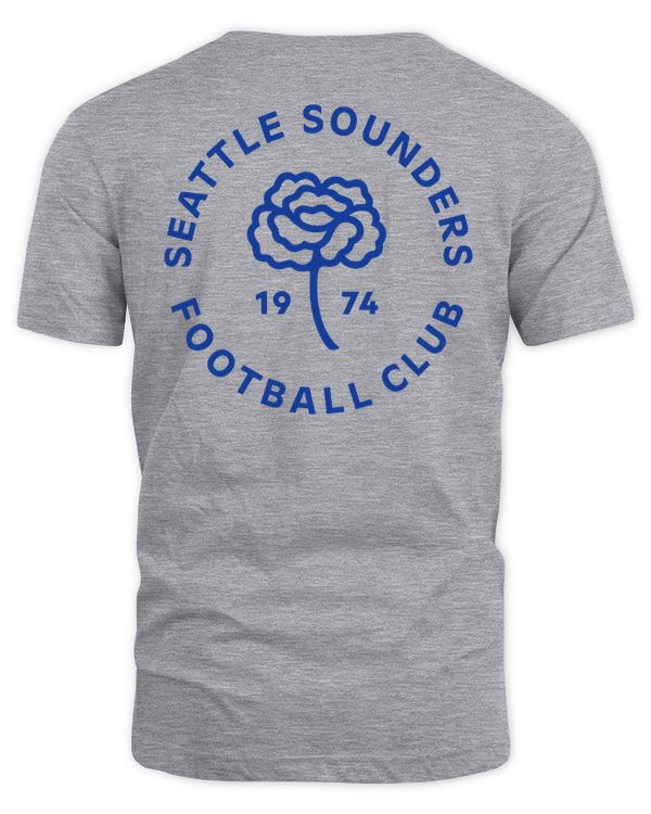 Seattle Sounders FC Mitchell & Ness Carnation 1974 Tee Gray
